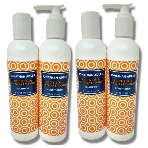 2 Jonathon Adler Citrus and Sandalwood Set Hair Shampoo and Conditioner Sets - Picture 7 of 7